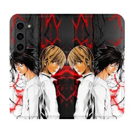 Housse Cuir Portefeuille Pour Samsung Galaxy S23 Plus Manga Death Note Duo