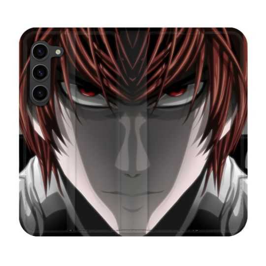 Housse Cuir Portefeuille Pour Samsung Galaxy S23 Plus Manga Death Note Kira