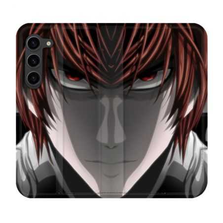 Housse Cuir Portefeuille Pour Samsung Galaxy S23 Plus Manga Death Note Kira