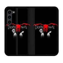 Housse Cuir Portefeuille Pour Samsung Galaxy S23 Plus Manga Death Note Noir
