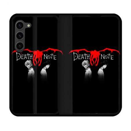 Housse Cuir Portefeuille Pour Samsung Galaxy S23 Plus Manga Death Note Noir
