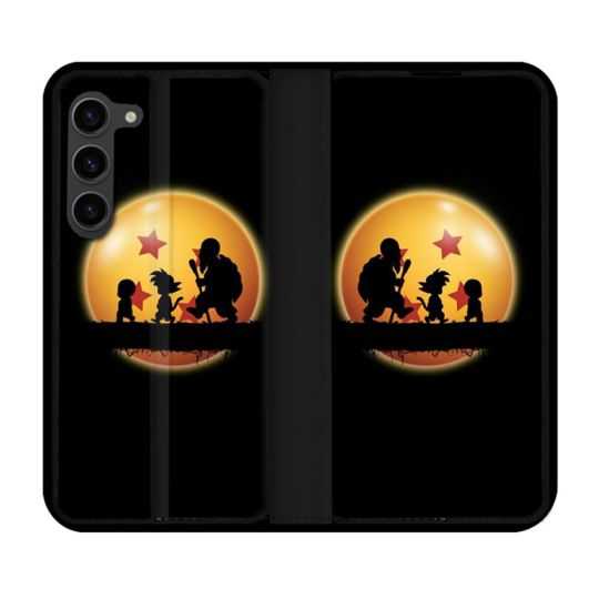 Housse Cuir Portefeuille Pour Samsung Galaxy S23 Plus Manga Dragon Ball Vintage