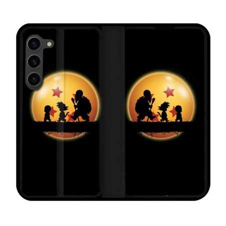 Housse Cuir Portefeuille Pour Samsung Galaxy S23 Plus Manga Dragon Ball Vintage