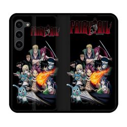 Housse Cuir Portefeuille Pour Samsung Galaxy S23 Plus Manga Fairy Tail Logo Team