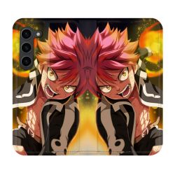 Housse Cuir Portefeuille Pour Samsung Galaxy S23 Plus Manga Fairy Tail Natsu