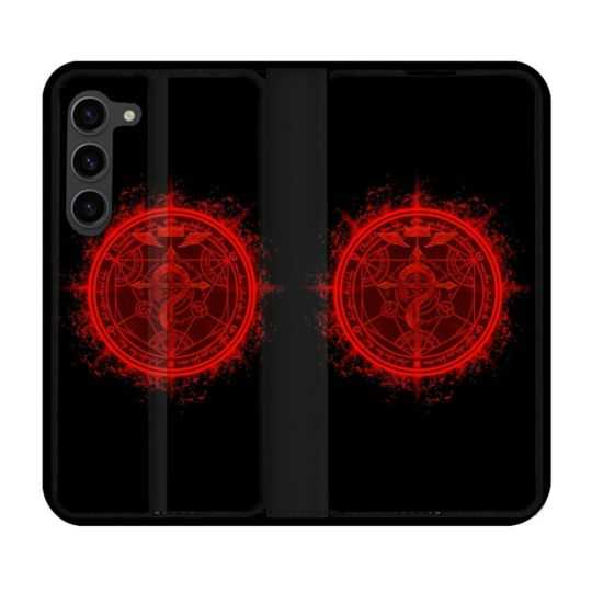 Housse Cuir Portefeuille Pour Samsung Galaxy S23 Plus Manga Fullmetal Alchemist Logo