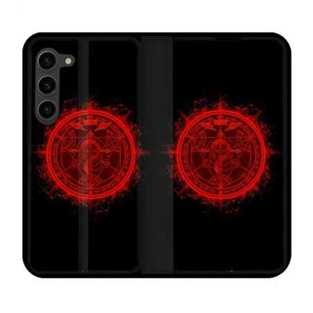 Housse Cuir Portefeuille Pour Samsung Galaxy S23 Plus Manga Fullmetal Alchemist Logo