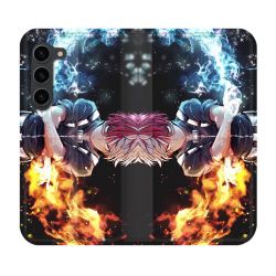 Housse Cuir Portefeuille Pour Samsung Galaxy S23 Plus Manga My Hero Academia Shoto