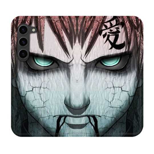 Housse Cuir Portefeuille Pour Samsung Galaxy S23 Plus Manga Naruto Gaara