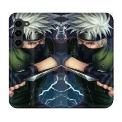 Housse Cuir Portefeuille Pour Samsung Galaxy S23 Plus Manga Naruto Kakashi
