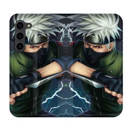 Housse Cuir Portefeuille Pour Samsung Galaxy S23 Plus Manga Naruto Kakashi