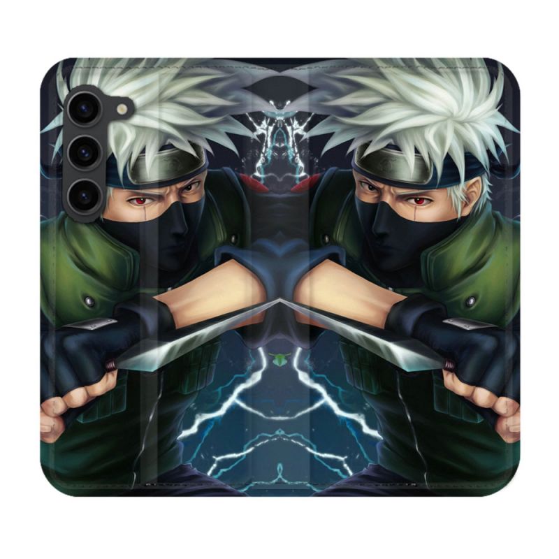 Housse Cuir Portefeuille Pour Samsung Galaxy S23 Plus Manga Naruto Kakashi