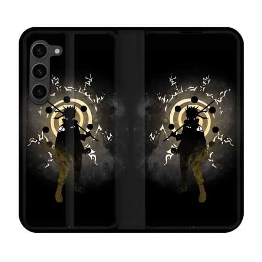 Housse Cuir Portefeuille Pour Samsung Galaxy S23 Plus Manga Naruto Sage
