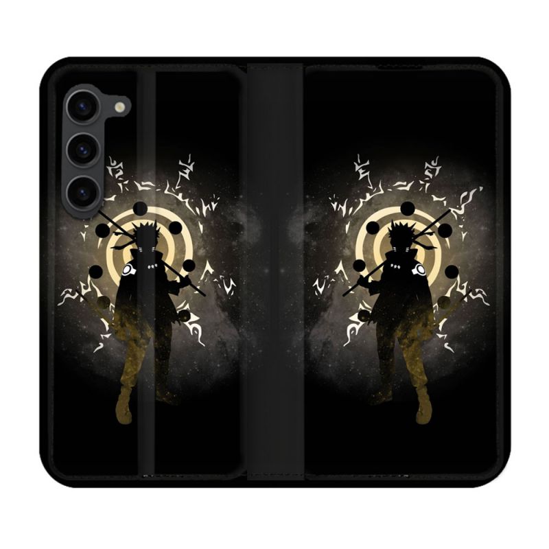 Housse Cuir Portefeuille Pour Samsung Galaxy S23 Plus Manga Naruto Sage
