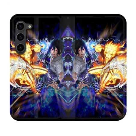 Housse Cuir Portefeuille Pour Samsung Galaxy S23 Plus Manga Naruto VS