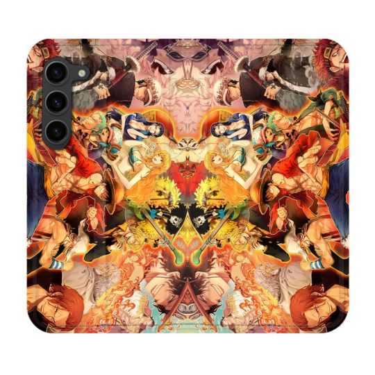 Housse Cuir Portefeuille Pour Samsung Galaxy S23 Plus Manga One Piece Nakama
