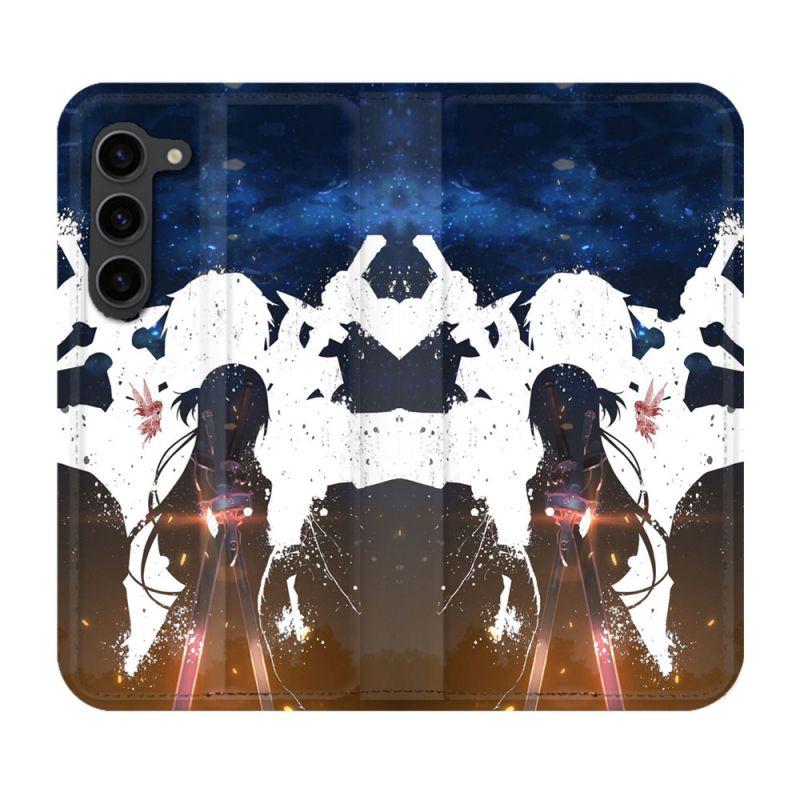 Housse Cuir Portefeuille Pour Samsung Galaxy S23 Plus Manga SAO sword Art Online Asuna
