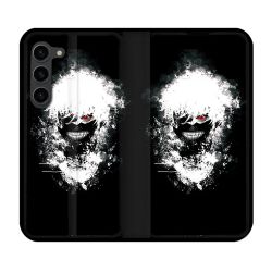 Housse Cuir Portefeuille Pour Samsung Galaxy S23 Plus Manga Tokyo Ghoul Kaneki Tag