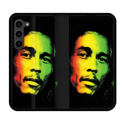 Housse Cuir Portefeuille Pour Samsung Galaxy S23 Plus Musique Bob Marley 2