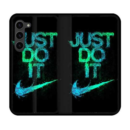 Housse Cuir Portefeuille Pour Samsung Galaxy S23 Plus Nike Just Do It