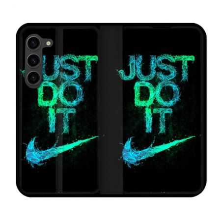 Housse Cuir Portefeuille Pour Samsung Galaxy S23 Plus Nike Just Do It