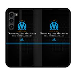 Housse Cuir Portefeuille Pour Samsung Galaxy S23 Plus Olympique Marseille OM Fier etre Marseillais