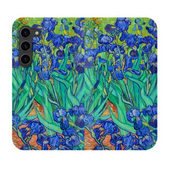 Housse Cuir Portefeuille Pour Samsung Galaxy S23 Plus Peinture Iris