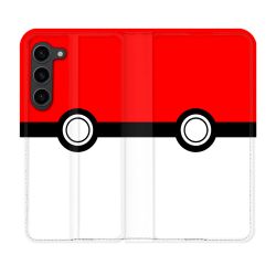 Housse Cuir Portefeuille Pour Samsung Galaxy S23 Plus Pokemon Pokeball