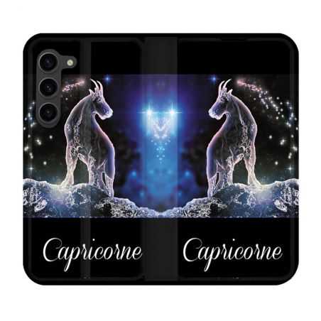 Housse Cuir Portefeuille Pour Samsung Galaxy S23 Plus Signe Zodiaque 2 Capricorne