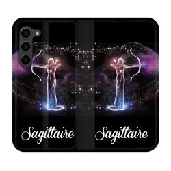 Housse Cuir Portefeuille Pour Samsung Galaxy S23 Plus Signe Zodiaque 2 Sagittaire