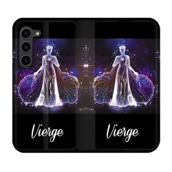 Housse Cuir Portefeuille Pour Samsung Galaxy S23 Plus Signe Zodiaque 2 Vierge