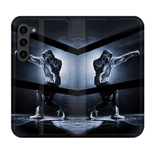 Housse Cuir Portefeuille Pour Samsung Galaxy S23 Plus Sport Boxe Poing