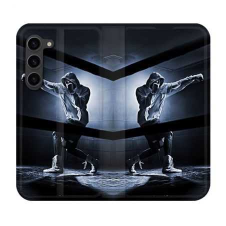 Housse Cuir Portefeuille Pour Samsung Galaxy S23 Plus Sport Boxe Poing