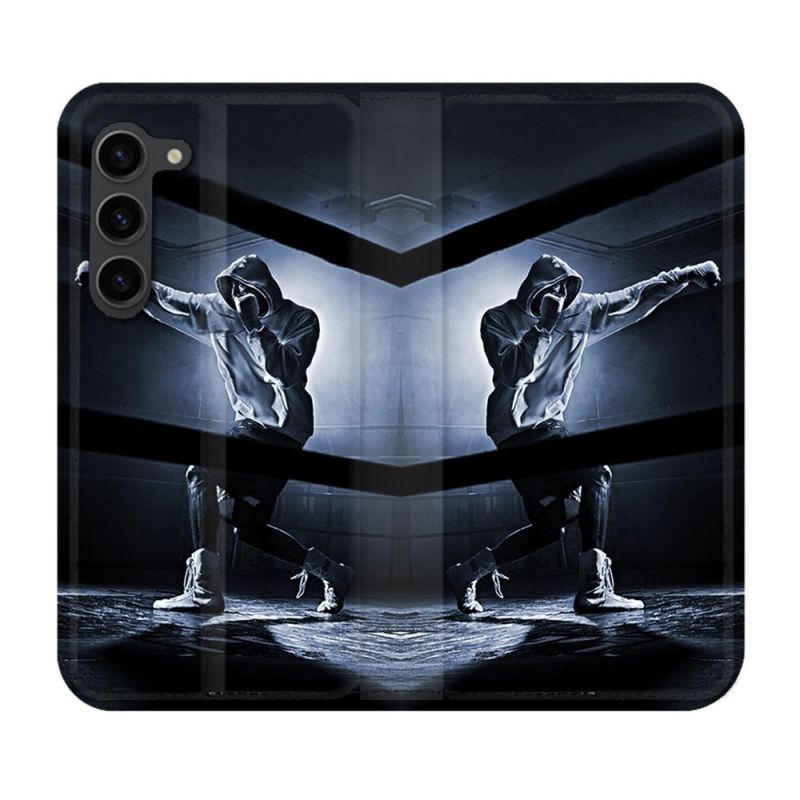 Housse Cuir Portefeuille Pour Samsung Galaxy S23 Plus Sport Boxe Poing