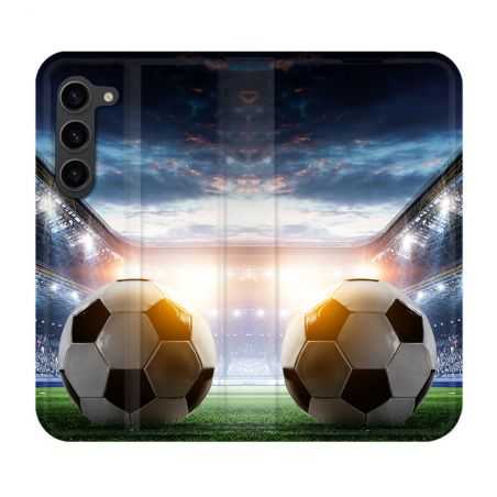 Housse Cuir Portefeuille Pour Samsung Galaxy S23 Plus Sport Football Stade