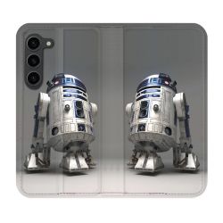 Housse Cuir Portefeuille Pour Samsung Galaxy S23 Plus Star Wars - R2D2
