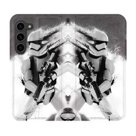 Housse Cuir Portefeuille Pour Samsung Galaxy S23 Plus Star Wars - Trooper