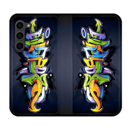 Housse Cuir Portefeuille Pour Samsung Galaxy S23 Plus Street Art Graffiti