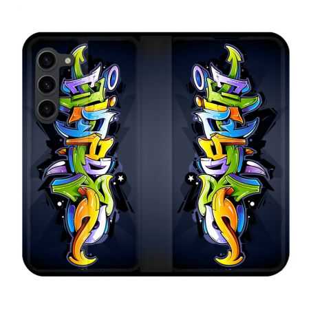 Housse Cuir Portefeuille Pour Samsung Galaxy S23 Plus Street Art Graffiti