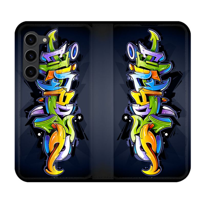 Housse Cuir Portefeuille Pour Samsung Galaxy S23 Plus Street Art Graffiti