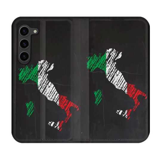 Housse Cuir Portefeuille Pour Samsung Galaxy S23 Plus Voyage Italie Botte