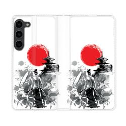 Housse Cuir Portefeuille Pour Samsung Galaxy S23 Plus Voyage Japon Femme