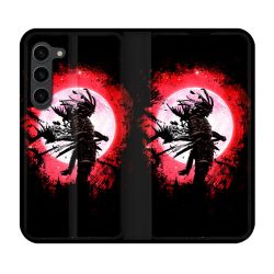 Housse Cuir Portefeuille Pour Samsung Galaxy S23 Plus Voyage Japon Samourai