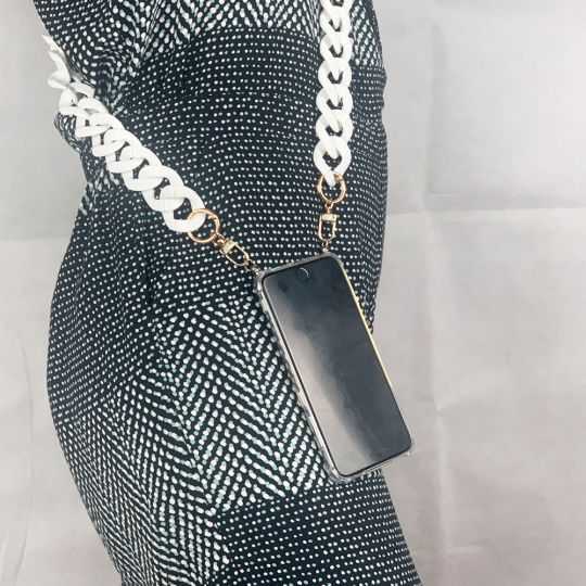 Lanière / Bandoulière / Cordon Anneaux Blanc