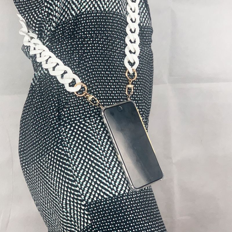 Lanière / Bandoulière / Cordon Anneaux Blanc