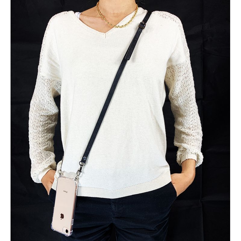 Lanière / Bandoulière / Cordon Cuir 2 Noir