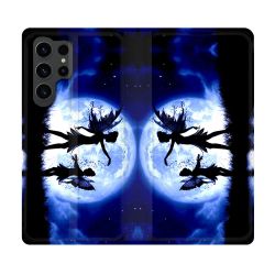 Housse Cuir Portefeuille Pour Samsung Galaxy S23 Ultra Fantastique Fee Lune