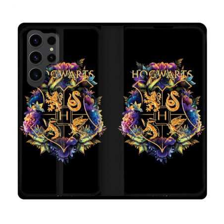 Housse Cuir Portefeuille Pour Samsung Galaxy S23 Ultra Harry Potter Hogwarts