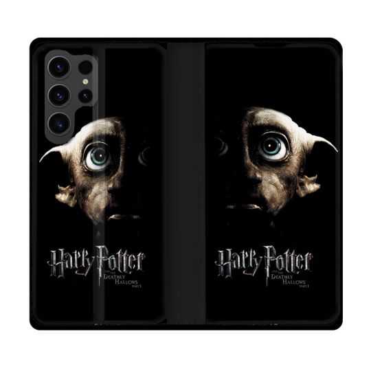 Housse Cuir Portefeuille Pour Samsung Galaxy S23 Ultra Harry Potter Hollows Dobby