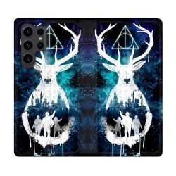 Housse Cuir Portefeuille Pour Samsung Galaxy S23 Ultra Harry Potter Patronome